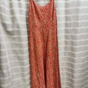 Free People Red Floral Maxi Dress